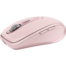 Logitech MX Anywhere 3S Kompakt 8000 DPI Optik Sensörlü Sessiz Bluetooth Kablosuz Mouse - Pembe