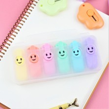 Piraye Gift 6lı Emoji Fosforlu Kalem