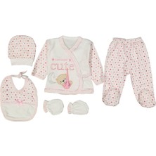 Diamondstar Bebe 5 Li Cute Nakış Kundaklı Ayı Seti