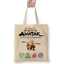 Humuts Avatar Anime Element Fire Water Earth Thunder Wind Bez Çanta Uzun Saplı