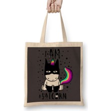 Humuts Unicorn Batcorn 04 Bez Çanta Uzun Saplı