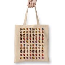 Humuts Super Kahraman Puglar Bez Çanta Uzun Saplı