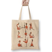 Humuts Flamingo Yoga Bez Çanta Uzun Saplı