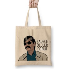 Humuts Pala Sadece Ölüler Görür Bez Çanta Uzun Saplı