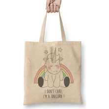 Humuts Unicorn Bez Çanta Uzun Saplı