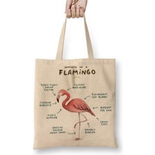 Bir Flamingo Anatomisi 2 Bez Çanta Uzun Saplı