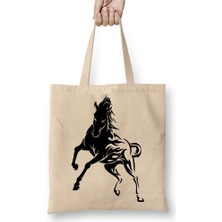 Horse Tattoo 4 Preto Bez Çanta Uzun Saplı