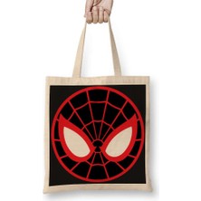 Humuts Spider Man Spider Face Bez Çanta Uzun Saplı