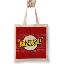 Humuts Bazınga Bez Çanta Uzun Saplı