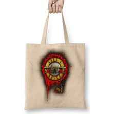 Guns N Roses Bez Çanta Uzun Saplı