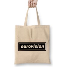 Eurovision Oasis Logo Bez Çanta Uzun Saplı