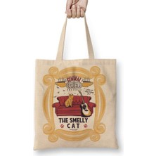 Humuts Central Perk Smelly Cat Kedi Friends Bez Çanta Uzun Saplı
