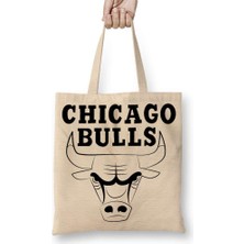 Humuts Chicago Bulls Logo Bez Çanta Uzun Saplı