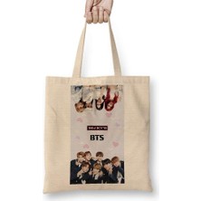 Humuts Bts ve Blackpink Bez Çanta Uzun Saplı