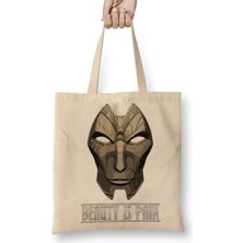 Humuts Jhin Beauty Is Paın Bez Çanta Uzun Saplı