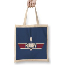 Humuts Top Gun Rugby Rugby Ball Logo Bez Çanta Uzun Saplı