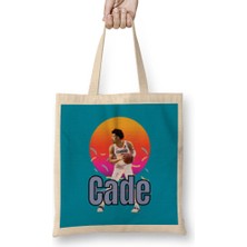 Humuts Cade Cunningham Vintage Art - Legend Basketball Gift Bez Çanta Uzun Saplı