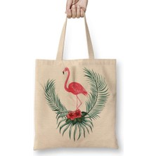 Humuts Flamingo Bez Çanta Uzun Saplı
