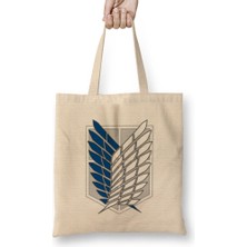 Humuts Attack On Titan Logo Bez Çanta Uzun Saplı