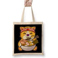 Humuts Kawaii Dog Ramen Bowl Funny Anime Noodles Puppy Bez Çanta Uzun Saplı