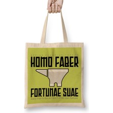 Humuts Every Man Is The Architect Of His Own Fortune 02 Bez Çanta Uzun Saplı