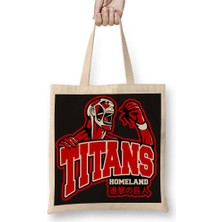 Humuts Attack On Titan Go Tıtans Bez Çanta Uzun Saplı