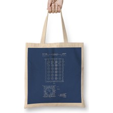 Humuts Twister Game Patent Blueprint Foley Bez Çanta Uzun Saplı