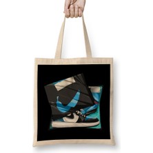 Humuts Air Jordan Blue Retro Sneakers Number One In The World Basketball Bez Çanta Uzun Saplı