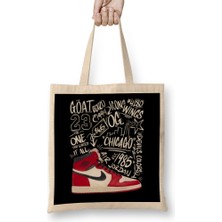 Humuts Michael Jordan The Goat Retro White Bez Çanta Uzun Saplı