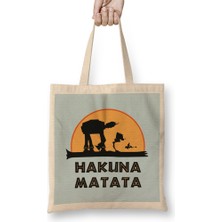 Humuts Hakuna Matata 01 Bez Çanta Uzun Saplı