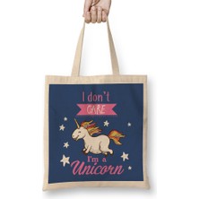 Humuts I Don't Care I'm A Unicorn Bez Çanta Uzun Saplı