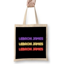 Lebron James - Basketball Gifts Vintage Retro Rainbow For Boys And Dad Bez Çanta Uzun Saplı