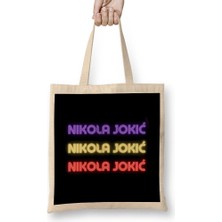 Humuts Nikola Jokić - Basketball Gifts Vintage Retro Rainbow Quotes For Boys And Dad Bez Çanta Uzun Saplı