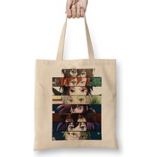 Humuts Classic Bungo Stray Dogs Japanese Anime Manga Characters Bez Çanta Uzun Saplı