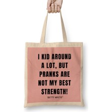 Humuts Betty White Quote Bez Çanta Uzun Saplı