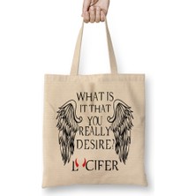 What Is It That You Really Desire Lucifer 01 Bez Çanta Uzun Saplı
