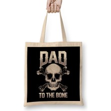 Humuts Funny Dad To The Bone Pun Father's Dad Jokes Bez Çanta Uzun Saplı