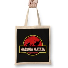 Humuts Hakuna Matata Bez Çanta Uzun Saplı