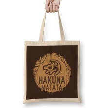 Hakuna Matata 05 Bez Çanta Uzun Saplı