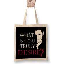 What Is It You Truly Desire Lucifer 02 Bez Çanta Uzun Saplı