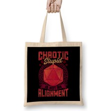 Humuts Funny Chaotic Stupid Is Not An Alignment Rpg Pun Bez Çanta Uzun Saplı