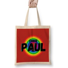 Chris Paul - Basketball Gifts Vintage Retro Rainbow Quotes For Boys And Dad Bez Çanta Uzun Saplı