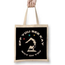 Humuts Eff You See Kay Why Oh You Bez Çanta Uzun Saplı