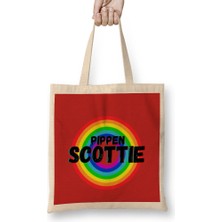 Humuts Scottie Pippen - Basketball Gifts Vintage Retro Rainbow Quotes For Boys And Dad Bez Çanta Uzun Saplı