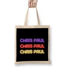 Chris Paul - Basketball Gifts Vintage Retro Rainbow Quotes For Boys And Dad Bez Çanta Uzun Saplı