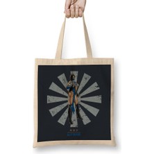 Humuts Kitana Retro Japanese Mortal Kombat Bez Çanta Uzun Saplı