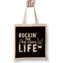 Humuts Mom Dogs Life Dog Owner Puppy Mother Animal Lover Pets Bez Çanta Uzun Saplı