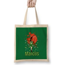 Humuts Marcus Smart Vintage Art - Legend Basketball Gift Bez Çanta Uzun Saplı