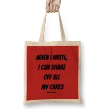 Humuts Anne Frank Quotes Gift - Vintage Retro Rainbow Style Bez Çanta Uzun Saplı