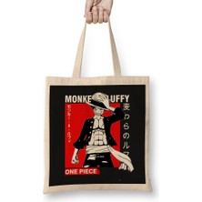 Humuts One Piece Luffy 07 Bez Çanta Uzun Saplı